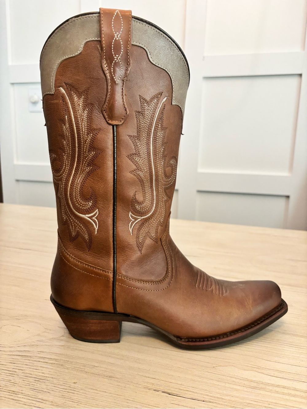 Women’s Brown Leather Western Cowboy Boot